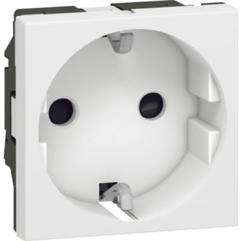 [8717404250] Mosaic stikkontakt Schuko 2pol M-jord 16A 2M auto hvid