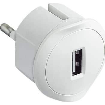 [8728300071] Multi-O USB lader 1500mA hvid til stikkontakt