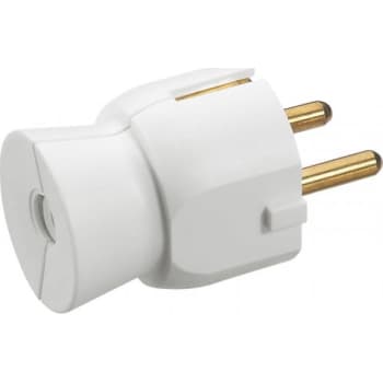 [8728300217] Stikprop Schuko M/J, plast, hvid