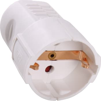 [8728890206] Schuko Forlængerled M/J hvid