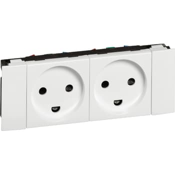 [8736101408] Stikkontakt Dansk standard 2P+J dobbelt
