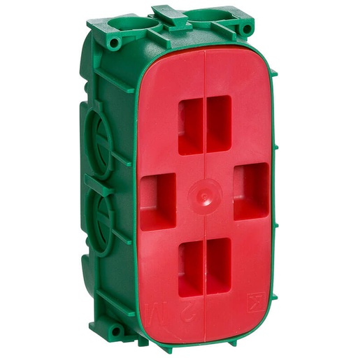 [1017035203] LK Fuga grøn indmuringsdåse 2 modul 49mm dyb