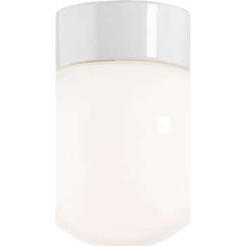 [8742012549] Loft- og væglampe Glob 150 lige, E27, hvid/opal, IP20
