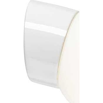 [8743013547] Væglampe Glob 150 skrå, E27, hvid/opal, IP20