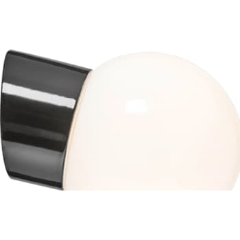 [8743044163] Væglampe Classic Glob, E27, skrå, sort, IP54