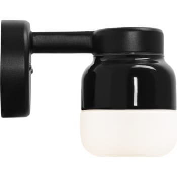 [8743361163] Væglampe Ohm væg 100/150, G9, sort/opal, IP44