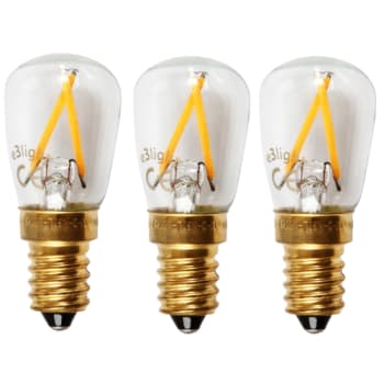 [6257001584] E3Light Led Proxima ST26 E14 C925 85lm 1,5W 15000H dæmp klar 3-Pak