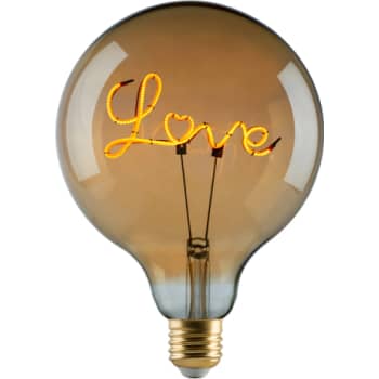 [6257001652] E3Light Led Vintage G125 E27 C920 180lm Love-Ned 15H dæmp gylden