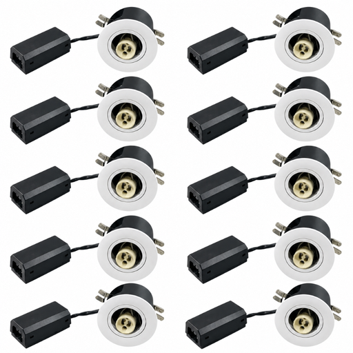 [018111-10] Daxtor Easy 2-Install 66 G1 GU10 indbygningsspot – hvid, 10 stk.