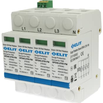 [6268300009] Chint Transientbeskyttelse SPD40-4PT2-275V-FM, 4 modul