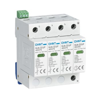 [6268300025] Chint Transientbeskyttelse Type 2, 40kA/275V 3P+N med meldekontakt