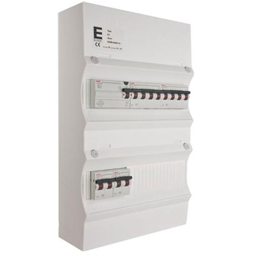 [1412014670] Færdigmonteret gruppetavle - HPFI - 1x16A 3P+N, 1x13A 3P+N, 1x13A 3P+N - Hvid