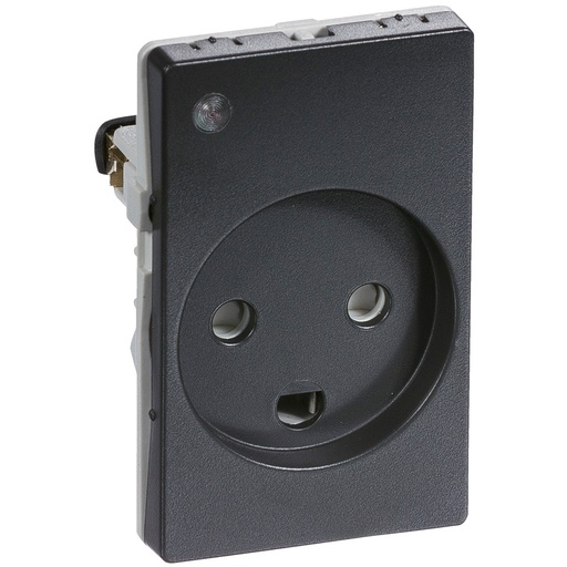 [1017036464] LK Fuga stikkontakt 1½ M med LED- lampe koksgrå