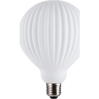 [6657105187] Bianca mat opal strib globe Ø125 mm 3 trin dæmbar E27 4W