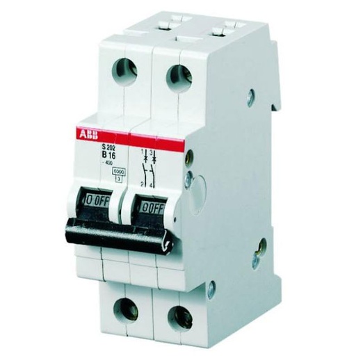 [0422213077] ABB automatsikring 1P+N 10A C 6kA 2M S201