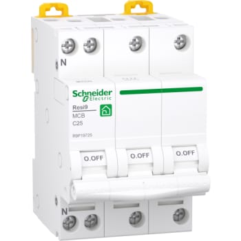 [3322096809] Resi9 XP MCB/automatsikring 3PN C-karakteristik 25A 6kA 54mm