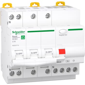 [3322096867] Resi9 XP RCBO/kombiafbryder 3PN C-karakteristik 16A 6kA 30mA klasse A 90mm