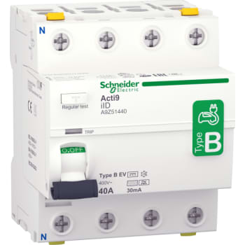 [3322097031] Fejlstrømsafbryder AC/DC RCCB HPFI 4P 40 A 30 mA type B specielt designet til EV-Electrical Vehicle