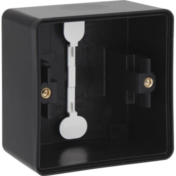 [3417812037] Underlag 1-modul IP55 sort