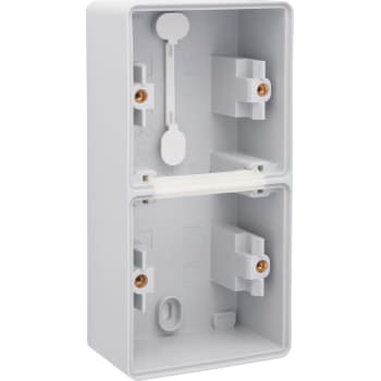 [3417812150] Underlag 2-modul lodret IP55 grå