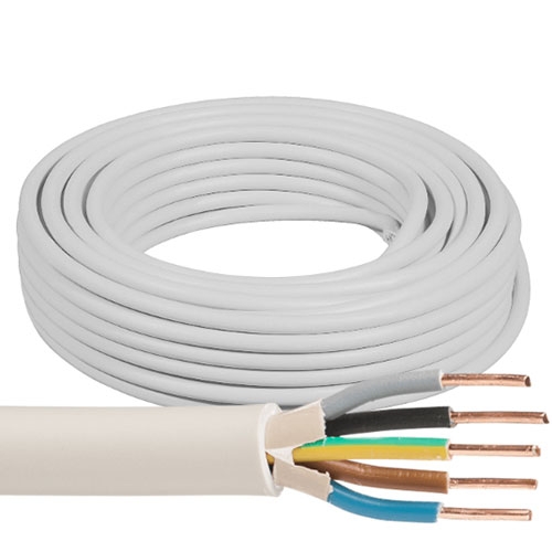 [1433100084] El Kabel FXQ - 5x10mm² - pr. meter 50A