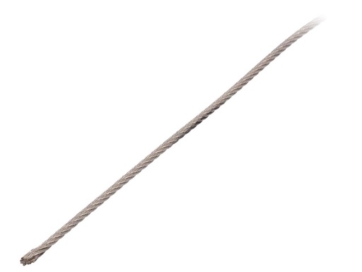 [H42339] Stålwire - Ø2mm, 7x7 A4 rustfri stål (50m)
