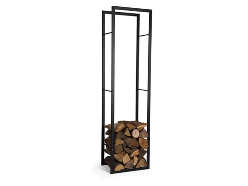 [H50430] Indendørs Brændestativ - 170 x 45 x 30cm, Sort