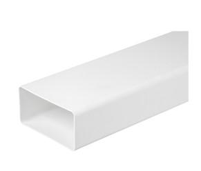[H56282] Rektangulær (flad) ventilationsrør - 110x55mm (0,5m)