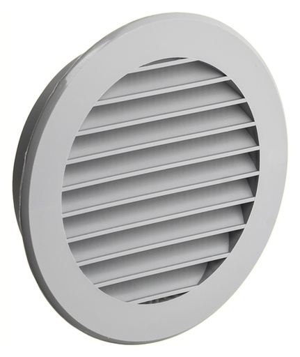 [H56212] Rund ventilationsrist, ABS plast - Ø70mm, Grå