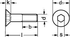 [2991008016] M8X16 sort undersænket insexskrue 10.9