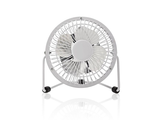 [H56418] Miniventilator - Ø10cm, USB, Hvid