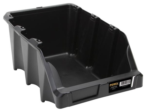 [H42856] Plast lagerkasse - Sort 217x360x155mm