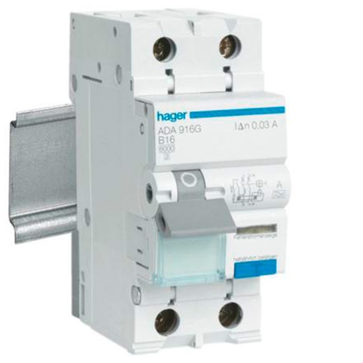 [1522023629] Fejlstrømskombiation hpfi 1-pol +N C-13A 30MA A