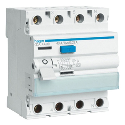 [1522025054] HPFI afbryder 4P 63A/30mA