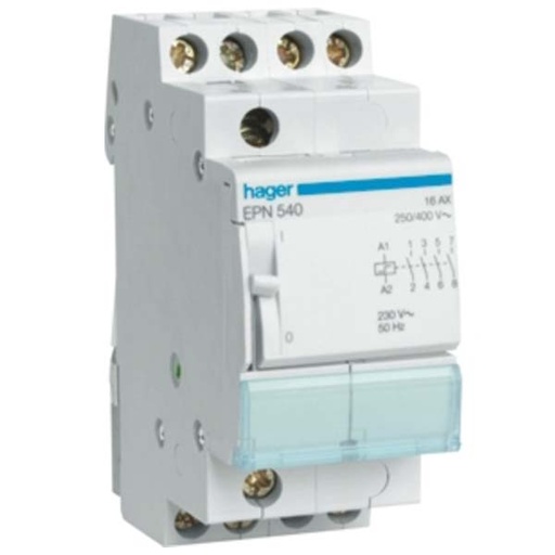 [1522027492] Hager Kiprelæ 230V 4 slutte 2 modul