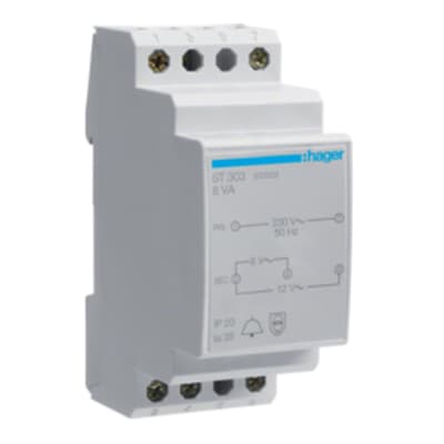 [1562000068] Ringetransformer 16VA 8-12V 3 modul