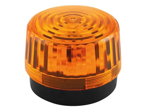 [H48390] LED blinklys - 12Vdc, Ø100mm, IP20, Orange