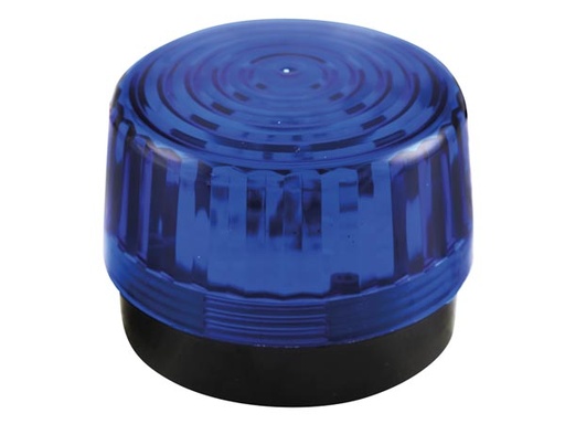 [H48391] LED blinklys - 12Vdc, Ø100mm, IP20, Blå