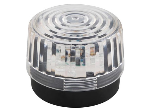 [H48394] LED blinklys - 12Vdc, Ø100mm, IP20, Klar hvid