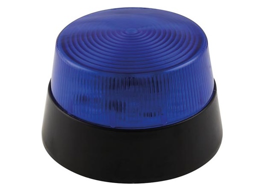 [H48396] LED blinklys - 12Vdc, Ø77mm, IP20, Blå