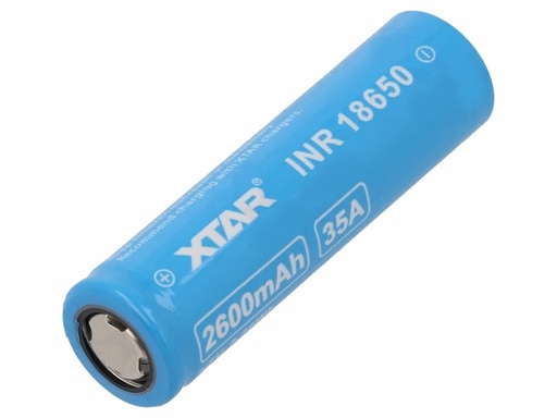 [H61558] 18650 LiION batteri - 3,6V 2600mAh (30A)