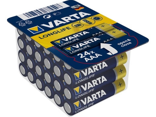 [H57682] Longlife AAA/LR03 alkaline batteri - 1,5V 1200mA (24 stk.)