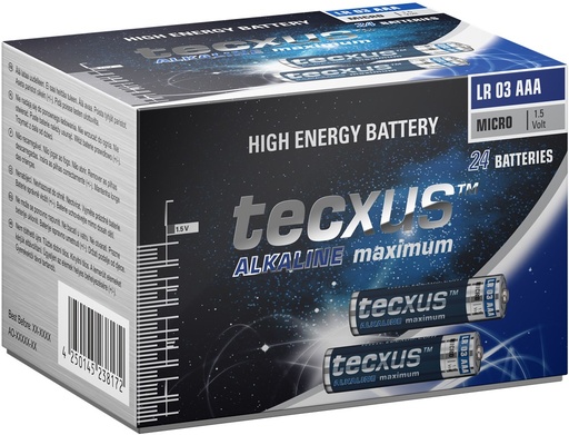 [H29913] Alkaline AAA/LR03 batteri 1,5V (24 stk.)