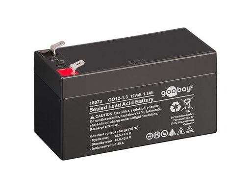 [H46531] Blybatteri - 12V / 1,3Ah 97x43x52mm