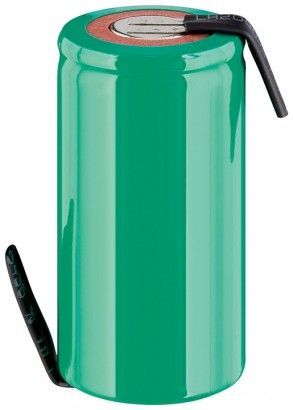 [H51054] NiMH Sub-C batteri - 1,2V 1500mAh, Loddeflige, PVC