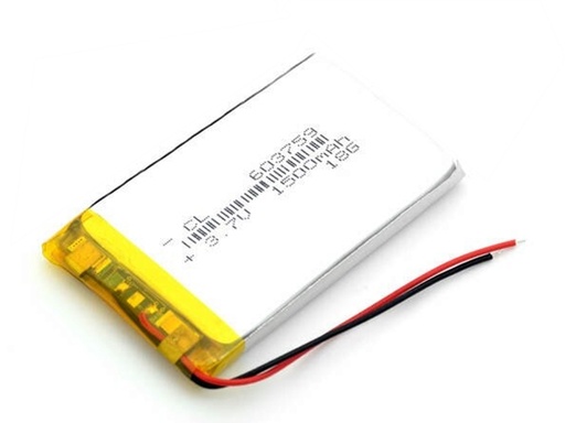 [H47845] LiPOL batterimodul - 3,7V 1200mAh, 3 ledn. (503759)