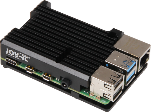 [H50135] Køleprofil-kabinet til Raspberry Pi 4 - Sort alu. (2 dele)