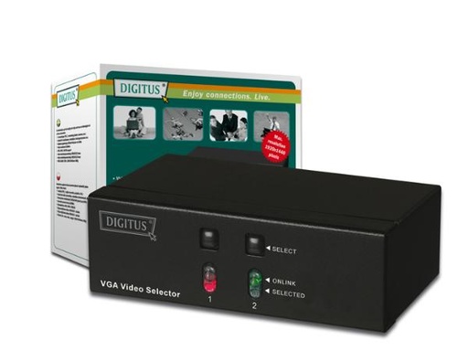 [H25588] Digitus - VGA video switch 2 ind 1 ud