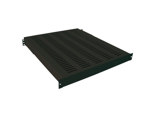 [H49439] 19" Heavy Duty hylde til rack skabe, D:400mm, Sort