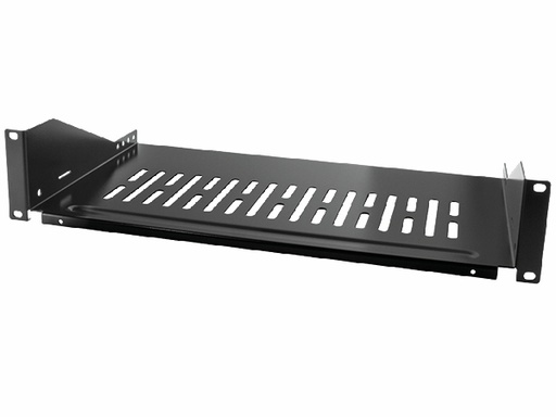 [H28127] 19" Hylde til rack skabe, D:400mm, Sort